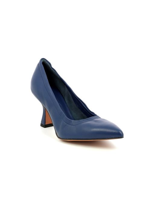 decolleté da donna con tacco in pelle blu BRERA Artigiani di Milano | 9010PX